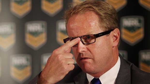 New NRLCEO David Smith at today's press conference.